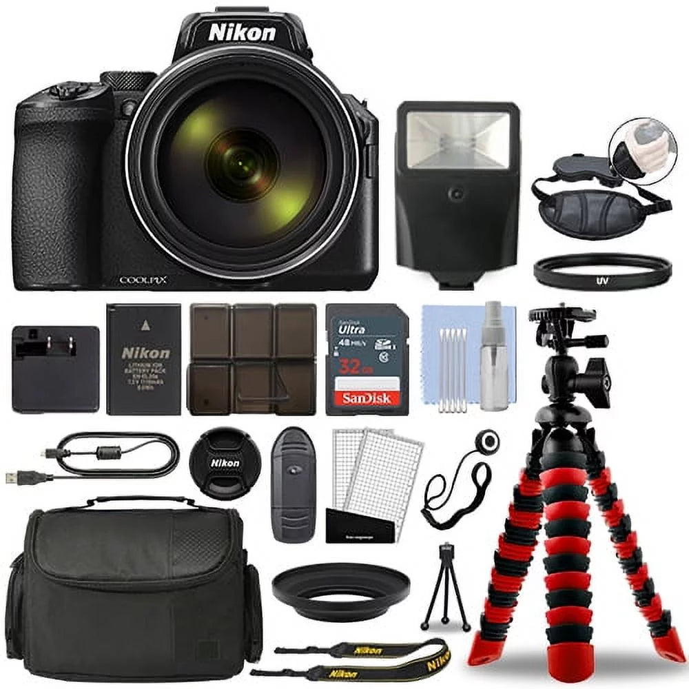 Nikon Coolpix P950 16MP 4K Digital Camera with 83x Optical Zoom Bundle