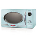 Nostalgia Retro 0.9 Cu Ft 800W Vintage Countertop Microwave (Aqua)