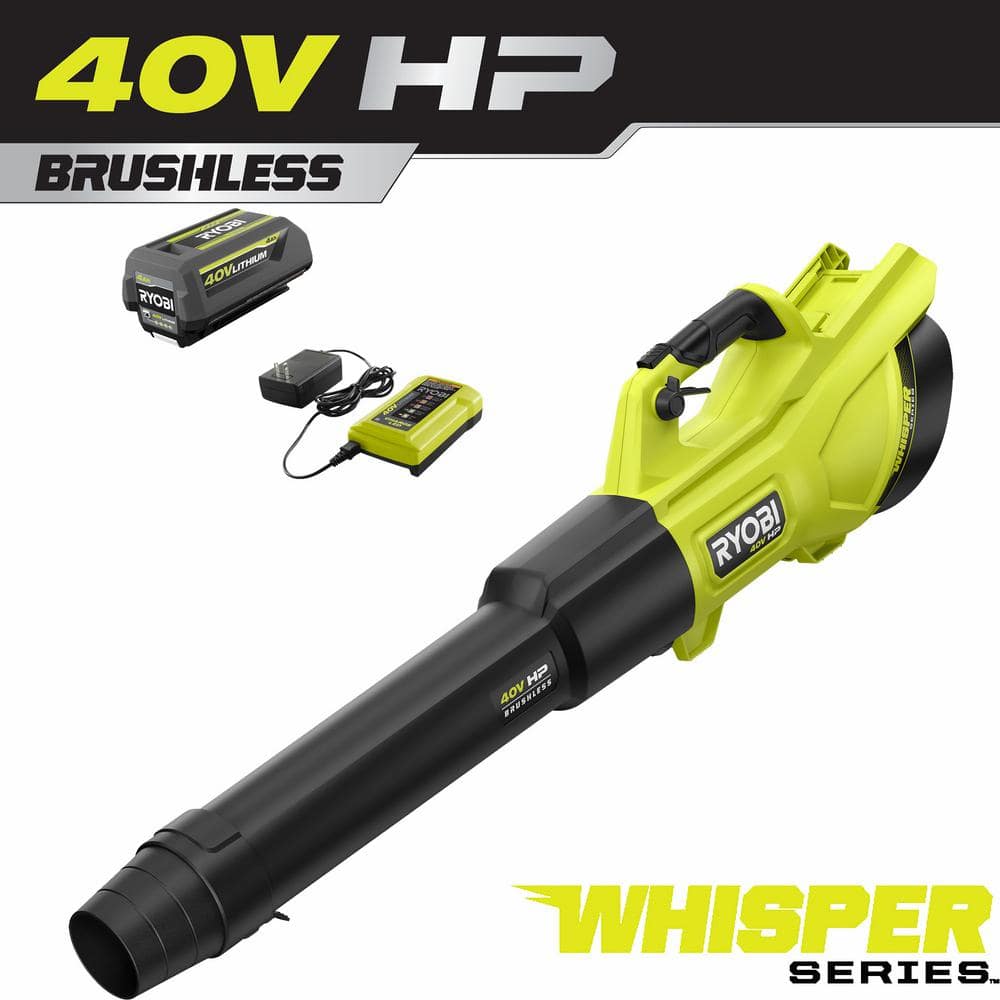 Ryobi 40V HP Brushless Whisper Series Cordless Leaf Blower