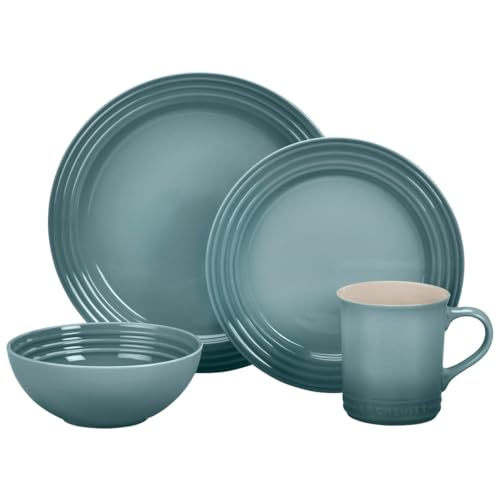 Le Creuset 16-Piece Stoneware Dinnerware Set (Salt)