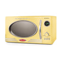 Nostalgia Retro 0.9 Cu Ft 800W Countertop Microwave Oven (Yellow)