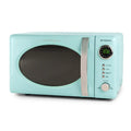 Nostalgia Retro 0.7 Cu Ft 700W Compact Countertop Microwave (Aqua)