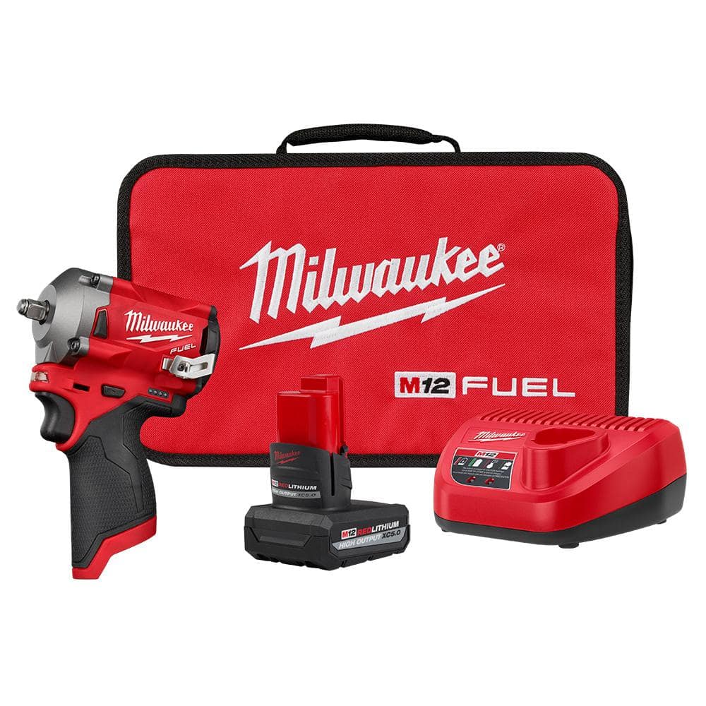 Milwaukee M12 FUEL Brushless 3/8-Inch Stubby Impact Wrench Kit