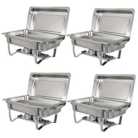 Zeny 4-Pack Stainless Steel Premier Chafing Dish Set