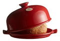 Emile Henry France Ceramic Bread Cloche (Burgundy)