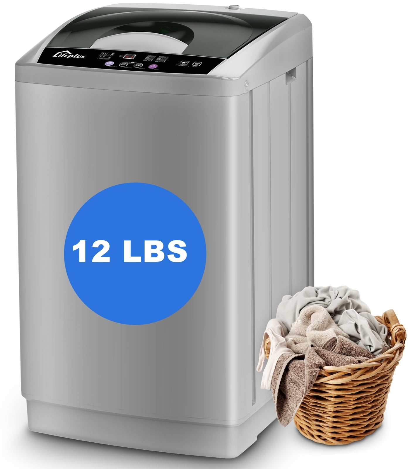 LifePlus 1.8 Cu Ft Fully Automatic Portable Washing Machine