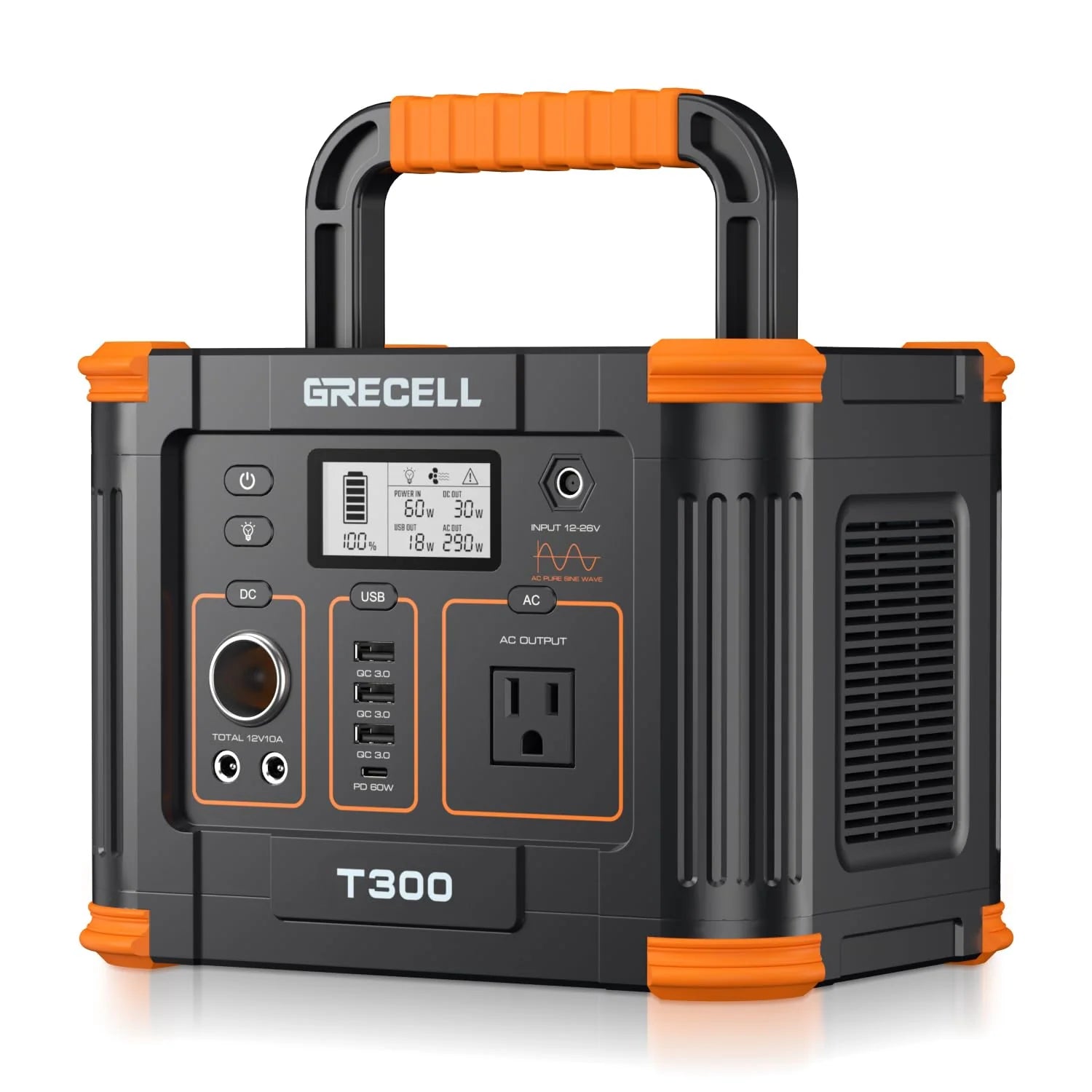 Grecell 300W 288Wh Portable Power Station Solar Generator